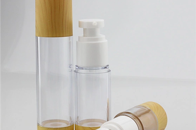 Pump bamboo airless bottle (2)
