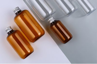 Aluminum cap 100ML 200ML 300ML cosmetic PET bottle (1)