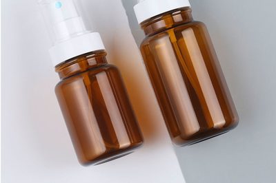 Brown plastic fine mist toner moisturizing press spray bottle (2)