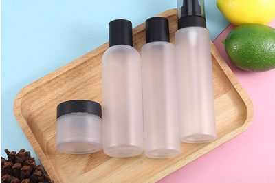 Semi-permeable matte black cover matte lotion bottle (6)