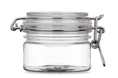 Square plastic buckle cosmestic jar (8)