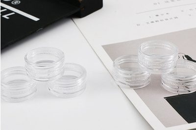 Transparent 2.5g round bottle cosmetic eyeshadow box sub-pack Jar (5)