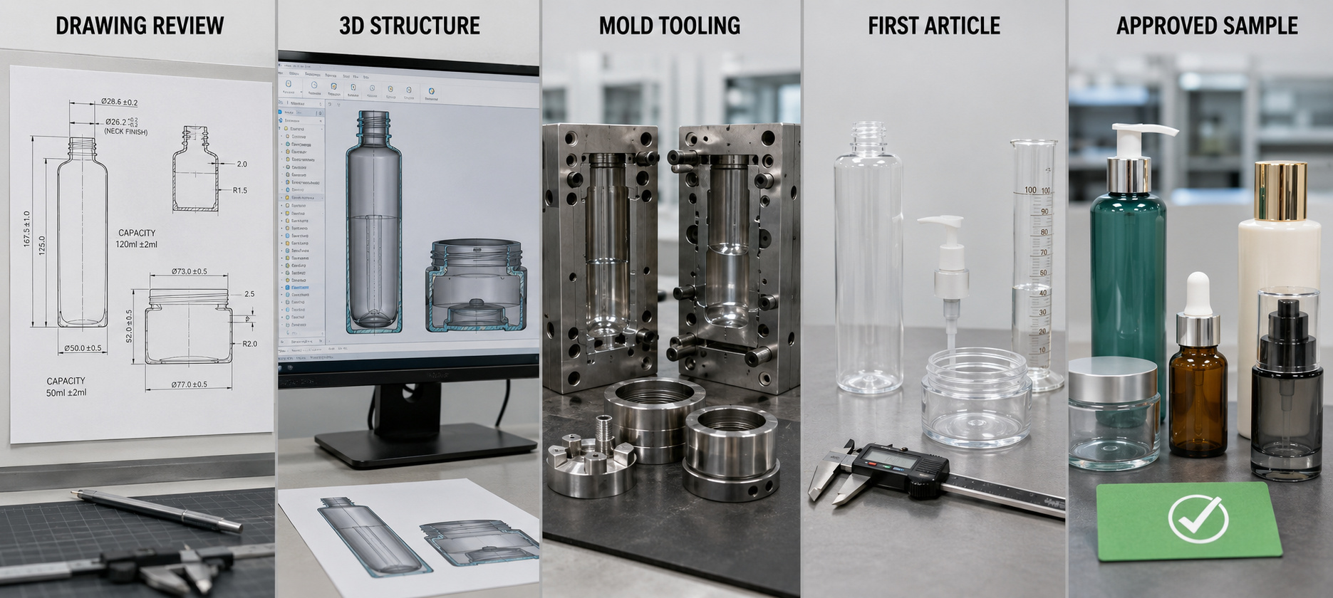 Custom cosmetic packaging mold development process