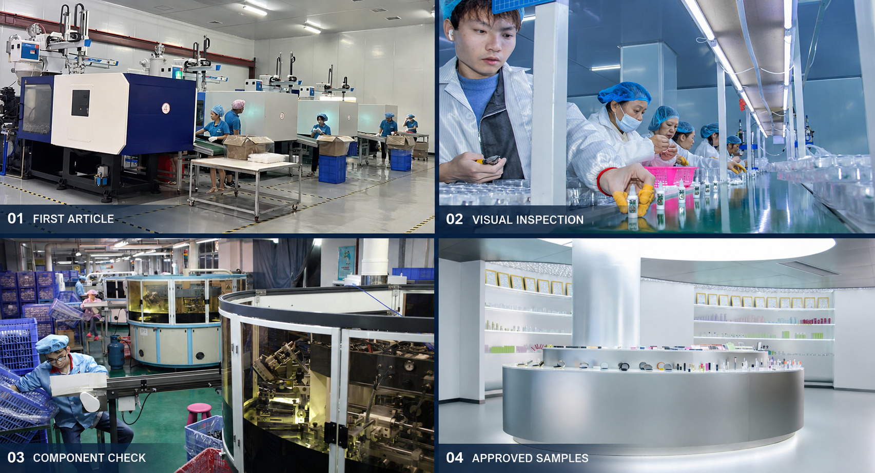 Molded plastic packaging inspection process