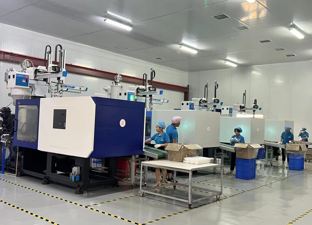 Plastic Packaging Injection Molding and Inspection Line