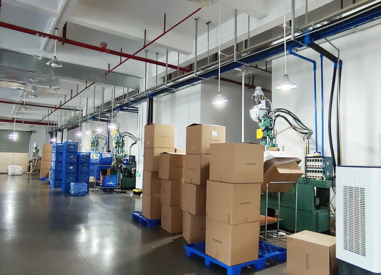 Plastic Packaging Molding and Material Handling Area