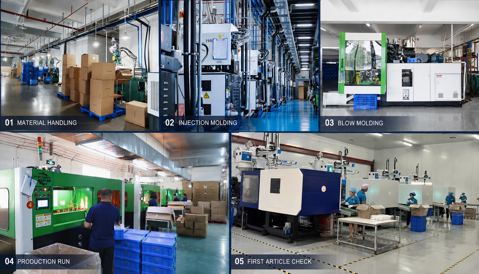 Plastic cosmetic packaging molding process